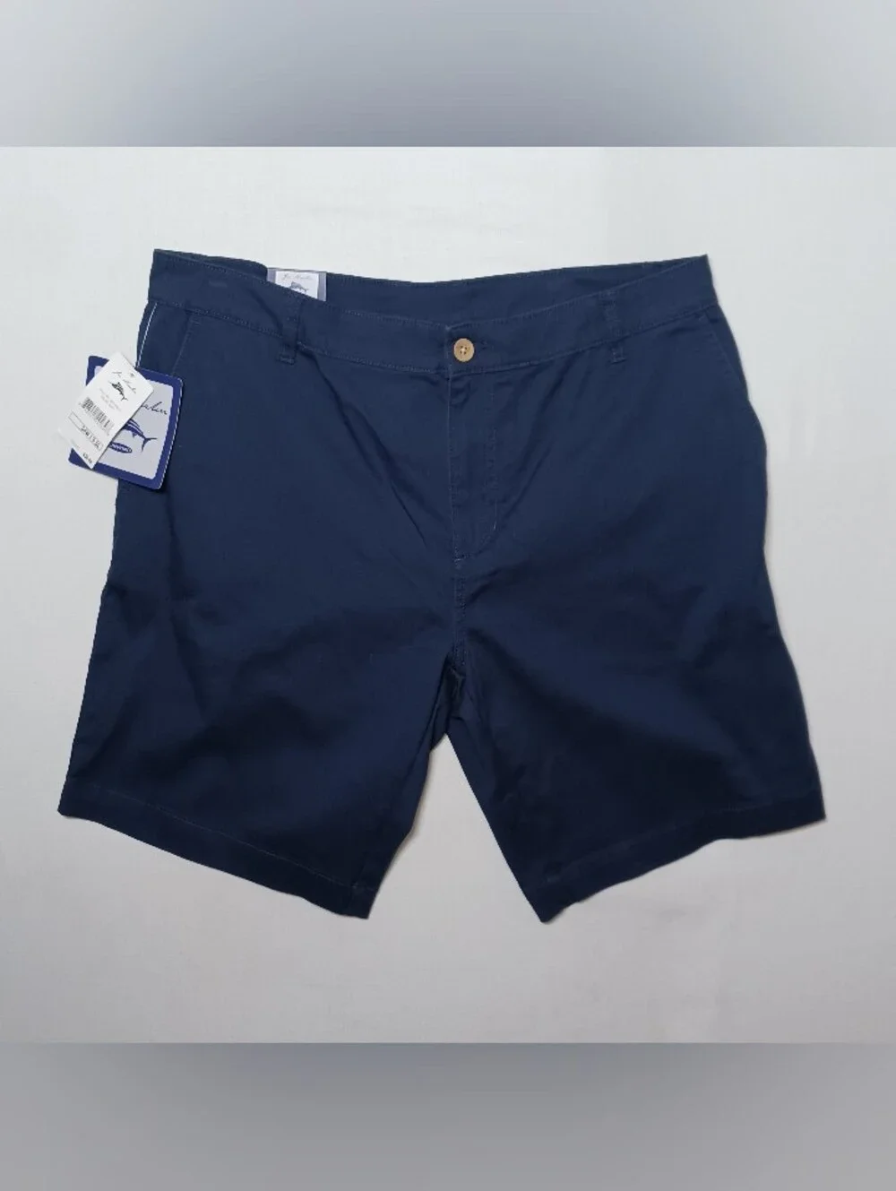 Joe Marlin Mens Relaxed Fit Chino Shorts 34 Navy Blue 9.5